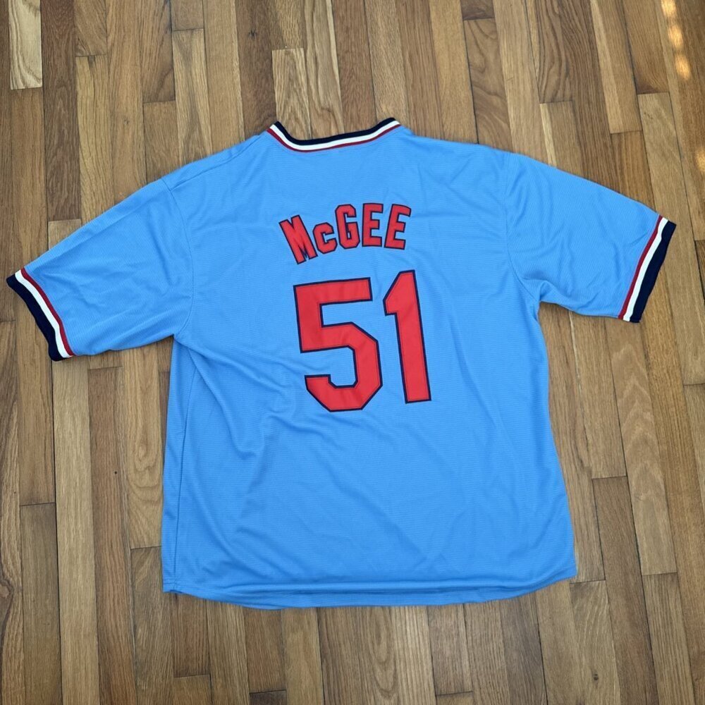 Mitchell & Ness Willie McGee 1982 St. Louis Cardinals Jersey Size XXL - Picture 5 of 6